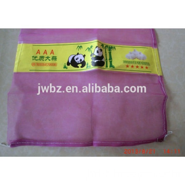 fresh vegetables plastic net bag